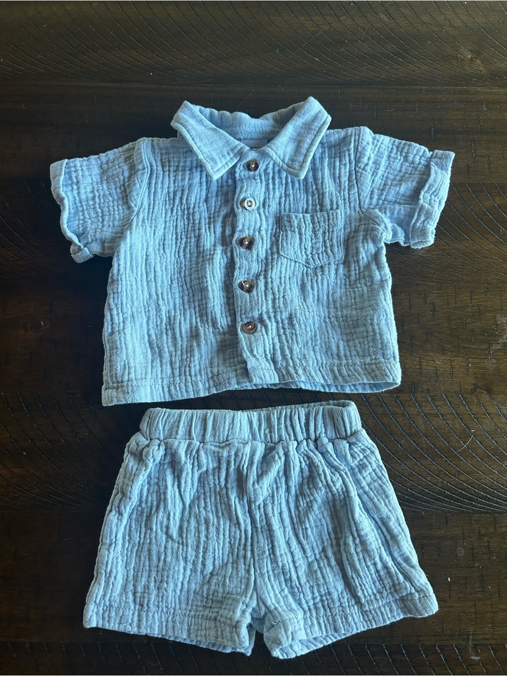 Soft Light Blue Baby Set